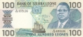 Sierra Leone 100 Leones, 26. 9.1990